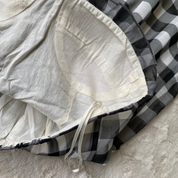 {SOLD} GUESS Gingham Strapless Dress Black & White - Picture 7 of 11